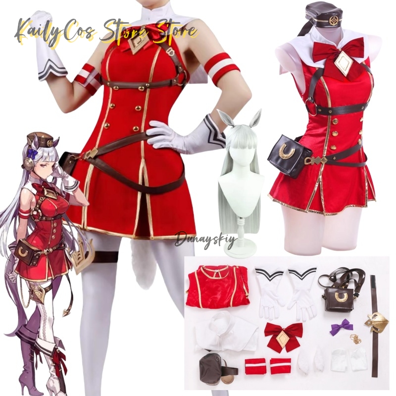 Anime Cosplay With Red Hair - Costume cosplay nave d'oro parrucca cappello