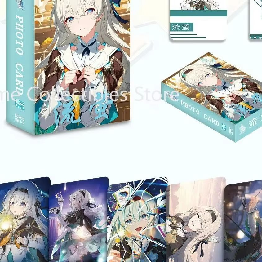 Anime Cosplay Photo - Set di 55 Carte Lomo Laser