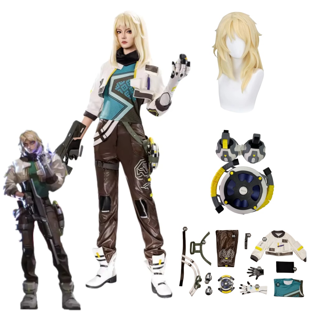 Anime Cosplay For Halloween - Costume Cosplay Deadlock VALORANT, Abiti e