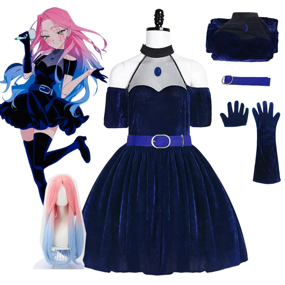 Anime Cosplay Blue Hair - Costume Cosplay Anime Alien Stage Mizi