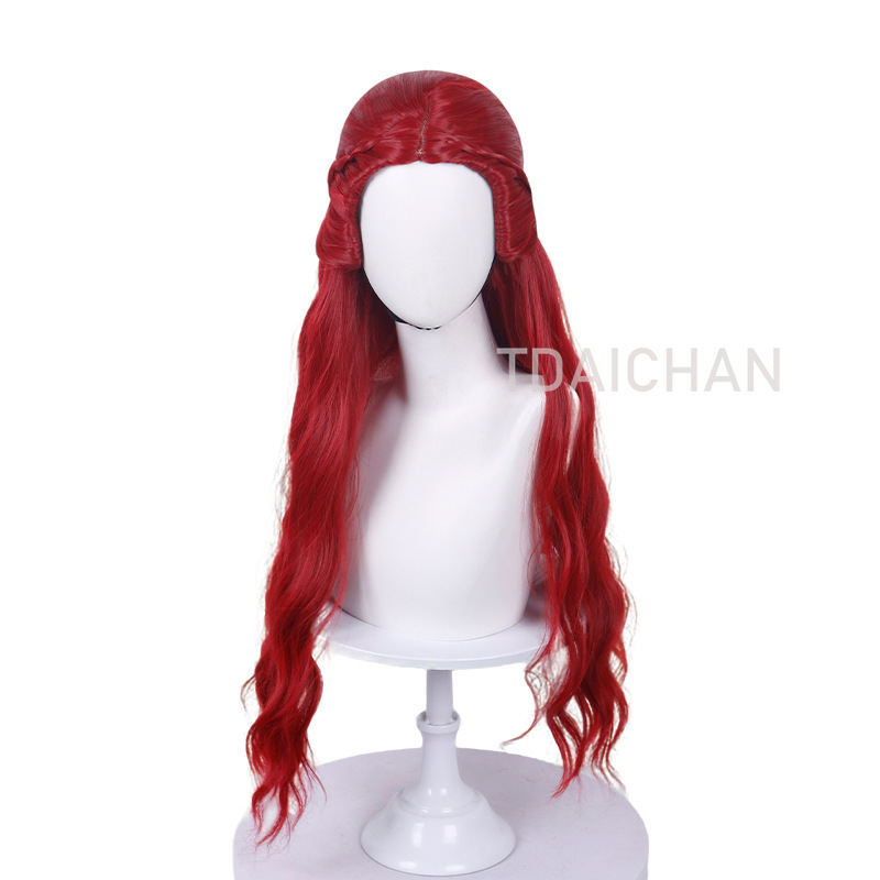 Parrucca riccia per cosplay, s - Anime Cosplay With Red Hair recensione e prezzo