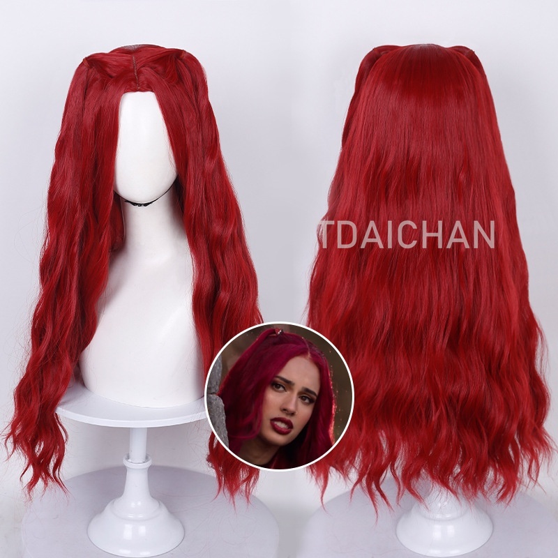 Parrucca riccia per cosplay, s - Anime Cosplay With Red Hair recensione e prezzo