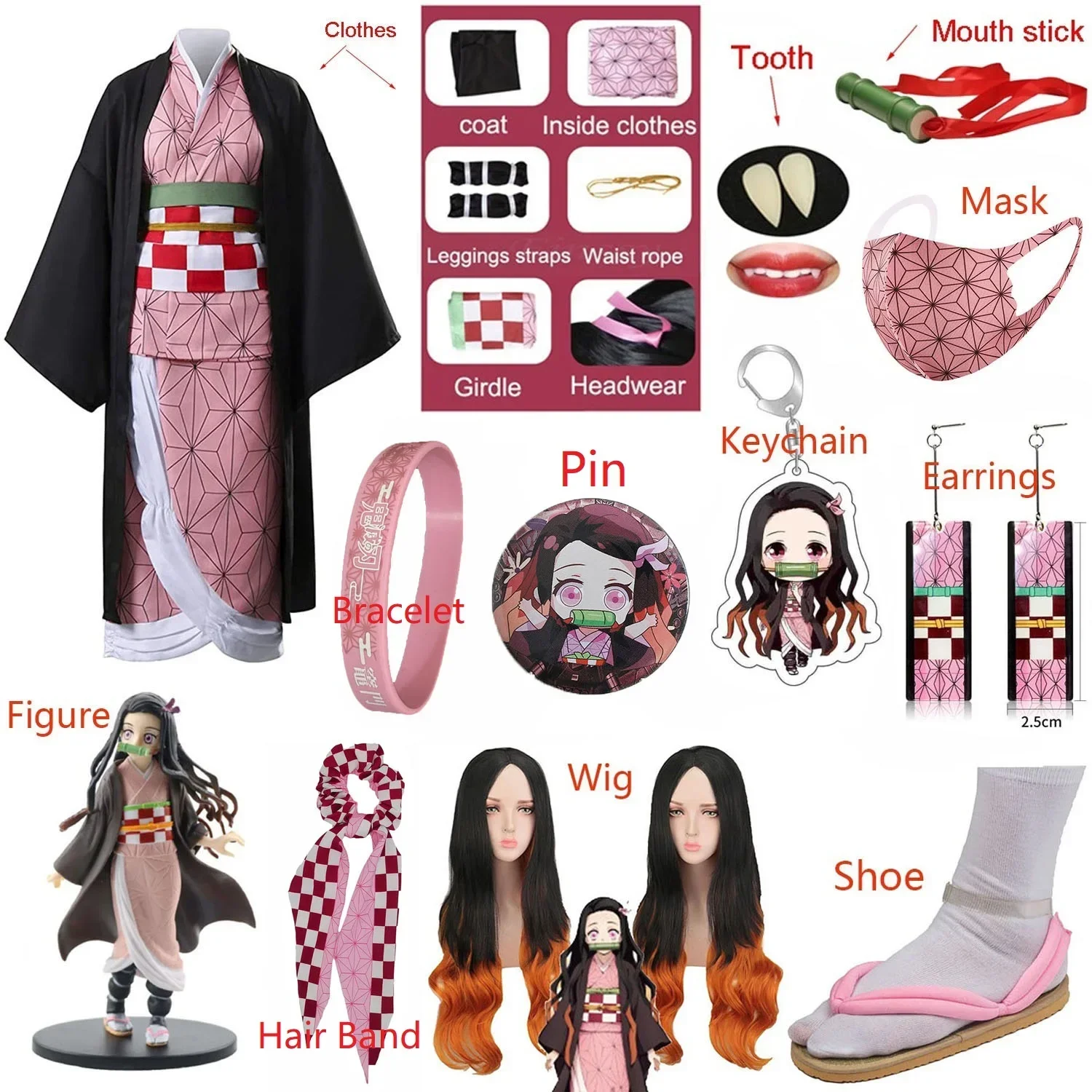 Costume Cosplay Anime Kamado N - Anime Cosplay Nezuko recensione e prezzo